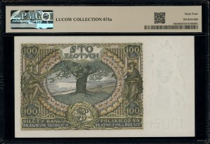 100 zloty, 9.11.1934; AX. series, numbering 7036931, with...