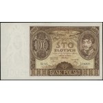 100 złotych, 9.11.1934; seria AX., numeracja 7036931, z...