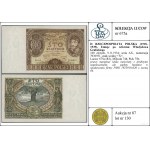 100 złotych, 9.11.1934; seria AX., numeracja 7036931, z...