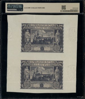 2 x 20 gold, 11.11.1936; DH series, numbering 9483690....