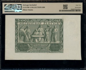 50 zloty, 11.11.1936; AD series, numbering 2038899, ni...