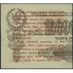 Bilet zdawkowy 5 groszy, 28.04.1924; nadruk na prawej c...