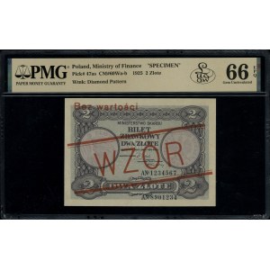 Bilet zdawkowy 2 złote, 1.05.1925; seria A, numeracja 1...