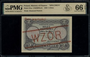 2 zloty pass ticket, 1.05.1925; series A, numbering 1....