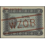 Bilet zdawkowy 2 złote, 1.05.1925; seria A, numeracja 1...