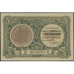 Bilet zdawkowy 5 złotych, 1.05.1925; seria A, numeracja...