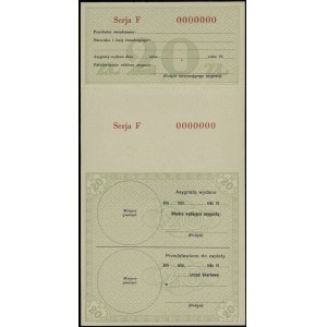 Asygnata na 20 złotych Ministerstwa Skarbu, [1939]; ser...