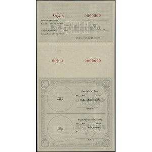 Asygnata na 500 złotych Ministerstwa Skarbu, [1939]; se...