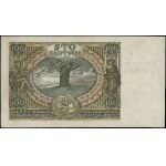 100 złotych, [1939]; fałszywy nadruk na banknocie 100 z...