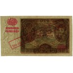 100 złotych, [1939]; fałszywy nadruk na banknocie 100 z...