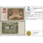 100 złotych, [1939]; fałszywy nadruk na banknocie 100 z...
