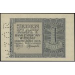1 złoty, 1.03.1940; bez oznaczenia serii i numeracji, p...
