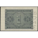 1 złoty, 1.03.1940; bez oznaczenia serii i numeracji, p...
