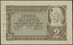 2 gold, 1.03.1940; no series or numbering, p...