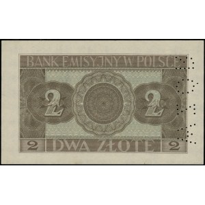 2 złote, 1.03.1940; bez oznaczenia serii i numeracji, p...