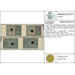 2 nierozcięte egzemplarze banknotu o nominale 1 złoty, ...