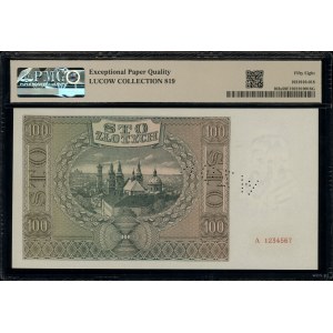 100 złotych, 1.08.1941; seria A, numeracja 7890000 / 12...
