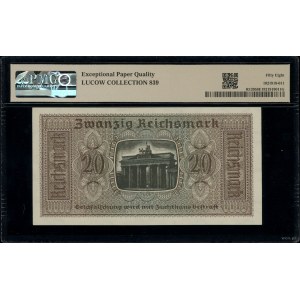 Reichskreditkasse. 20 marek, bez daty; seria O, numerac...