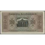 Reichskreditkasse. 20 marek, bez daty; seria O, numerac...