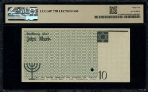 10 marks, 15.05.1940; no series designation, numbering 0....