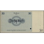 50 marek, 15.05.1940; bez oznaczenia serii, numeracja 0...