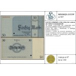 50 marek, 15.05.1940; bez oznaczenia serii, numeracja 0...