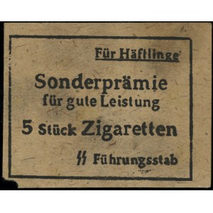 Konzentrationslager Stutthof. Bon na 5 sztuk papierosów...