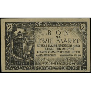 Bon na 2 marki obozu wojskowego Dobiegniewo II-C, 30.10...