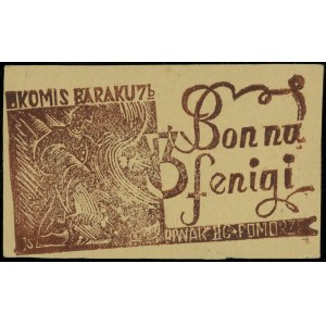 Bon na 3 fenigi obozu wojskowego Dobiegniewo II-C, bez ...