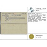 Niewypełniony czek banku z obozu wojskowego Gross Born ...