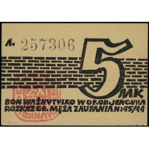 Bon na 5 marek obozu wojskowego Murnau VII-A, 2.11.1944...