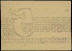 Voucher for 5 marks of the military camp Murnau VII-A, 2.11.1944....