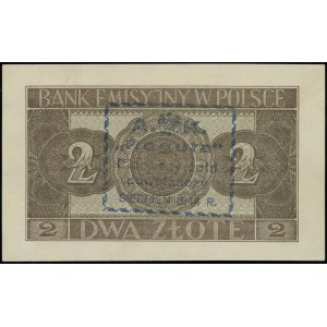 2 złote, 1.03.1941; seria AF, numeracja 1610816, bankno...
