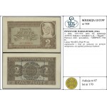 2 złote, 1.03.1941; seria AF, numeracja 1610816, bankno...