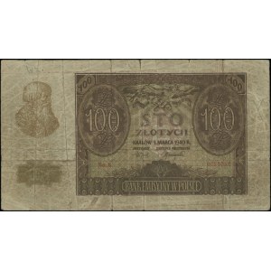 100 zlatých, 1.3.1940; séria B, číslovanie 0025246, zákaz...