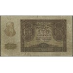 100 zlatých, 1.3.1940; séria B, číslovanie 0025246, zákaz...