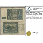 50 złotych, 1.08.1941; seria D, numeracja 2189302, bank...