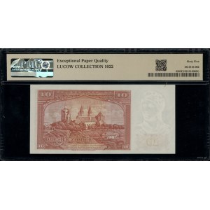 10 złotych, 15.08.1939; seria E, numeracja 172209; Luco...