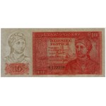 10 złotych, 15.08.1939; seria E, numeracja 172209; Luco...