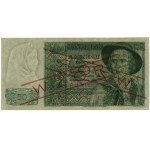 50 złotych, 15.08.1939; seria A, numeracja 012345, czer...