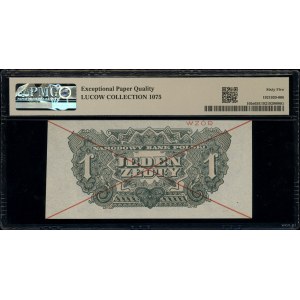 1 złoty, 1944; w klauzuli OBOWIĄZKOWYM, seria ОК, numer...