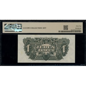 1 złoty, 1944; w klauzuli OBOWIĄZKOWYM, seria ВА, numer...