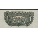 1 złoty, 1944; w klauzuli OBOWIĄZKOWYM, seria ВА, numer...
