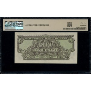 5 zlotých, 1944; v doložke OBVIOUS, ВС series, num...