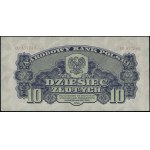 10 złotych, 1944; w klauzuli OBOWIĄZKOWYM, seria СС, nu...