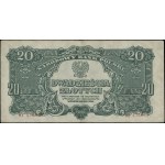 20 złotych, 1944; w klauzuli OBOWIĄZKOWYM, seria ВХ, nu...