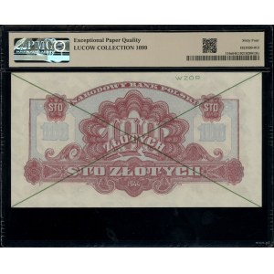 100 złotych, 1944; w klauzuli OBOWIĄZKOWYM, seria АС, n...