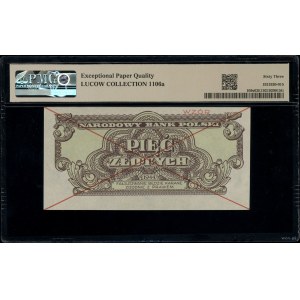 5 złotych, 1944; w klauzuli OBOWIĄZKOWE, seria НМ, nume...