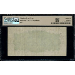 10 złotych, 1944; w klauzuli OBOWIĄZKOWE, seria Bc, num...