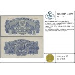 10 złotych, 1944; w klauzuli OBOWIĄZKOWE, seria Da, num...